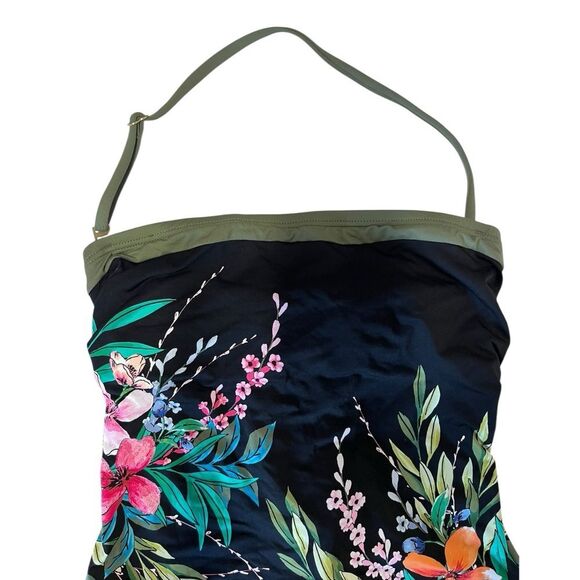 NWT Vince Camuto | Floral Lace Back Bandeau One Piece Swimsuit Pacific Grove 6 - Picture 4 of 10